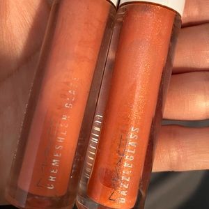 MAC cremesheen and dazzleglass